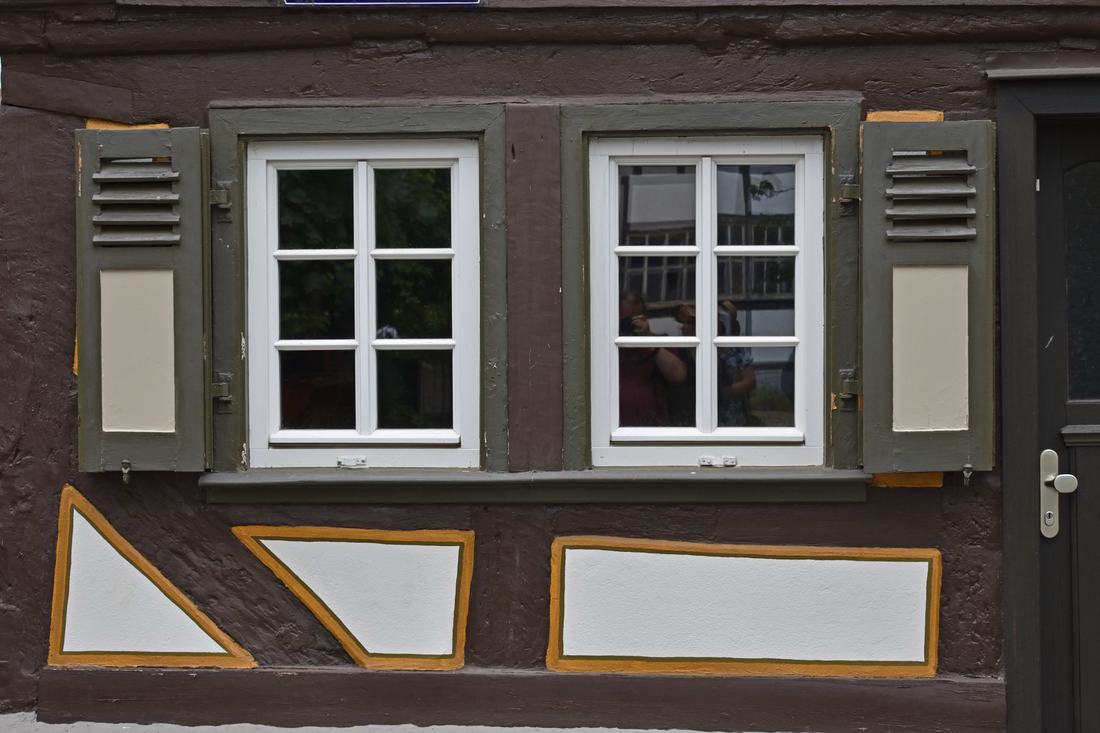 Fachwerkhaus in einer deutschen Kleinstadt